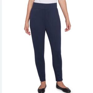 Ruby Rd. Pull on Proportioned Slimming Contour Waist Navy Blue Pants 22W NWT